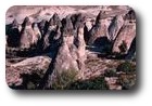 Rock formations near Zelve, Cappadocia, Turkey