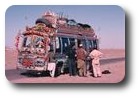 Thirsty bus, Baluchistan Desert, Pakistan
