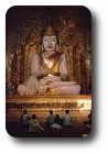 Sitting Buddha statue, Kyauktawgyi Pagoda, Mandalay, Myanmar