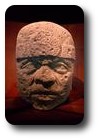 Huge Olmec stone head, Museo Nacional de Antropologia, Mexico City, Mexico