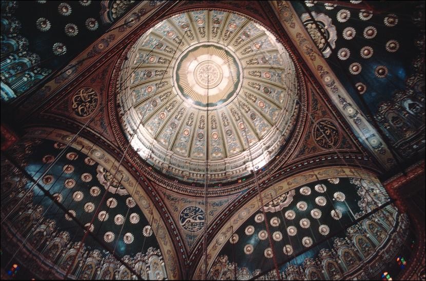 Ceiling of Mosque of Mohammad Ali, Cairo, Egypt