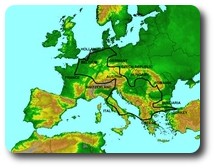 Map of Second Europe trip